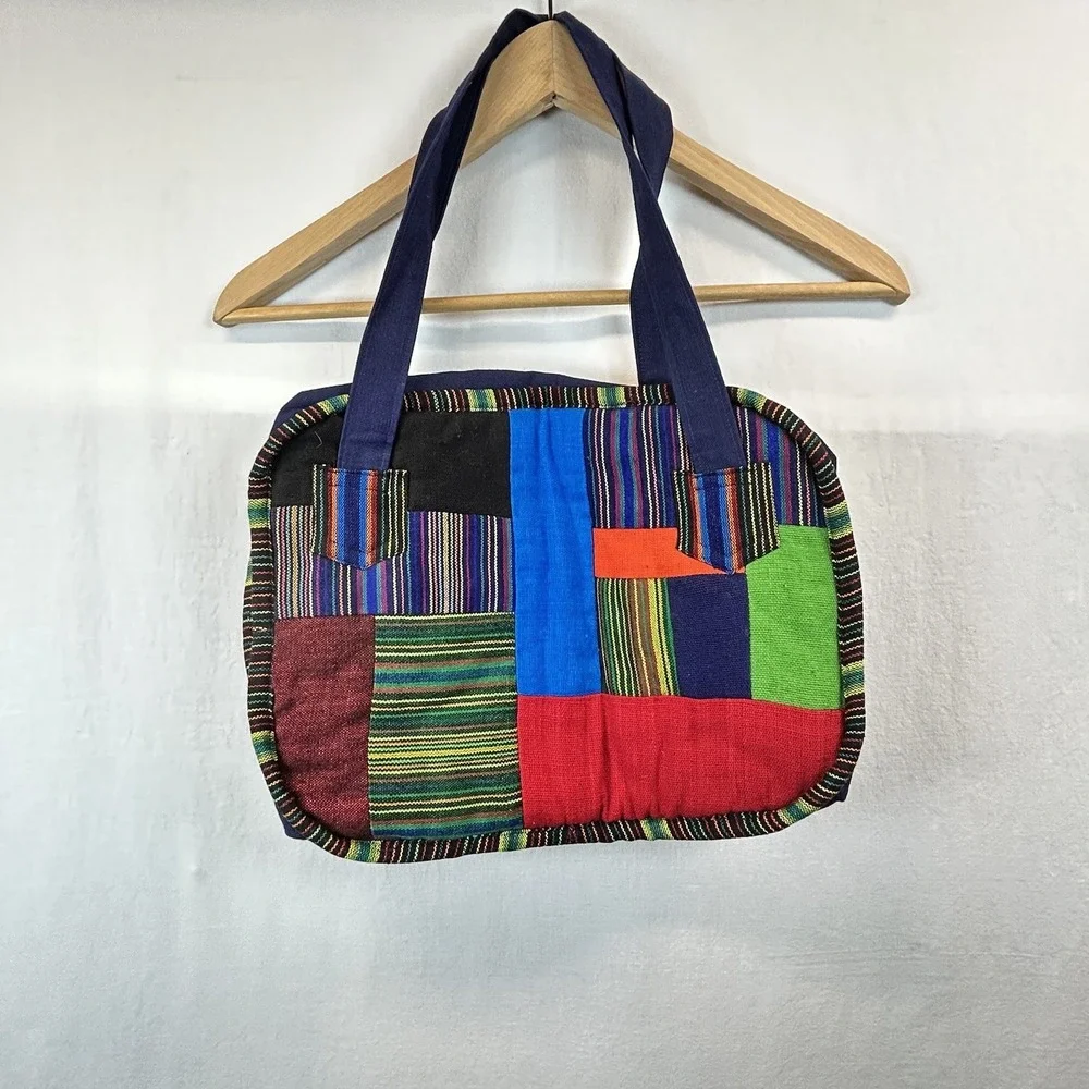 Guatemala Patchwork Hobo Style Purse Bag Handmade 13